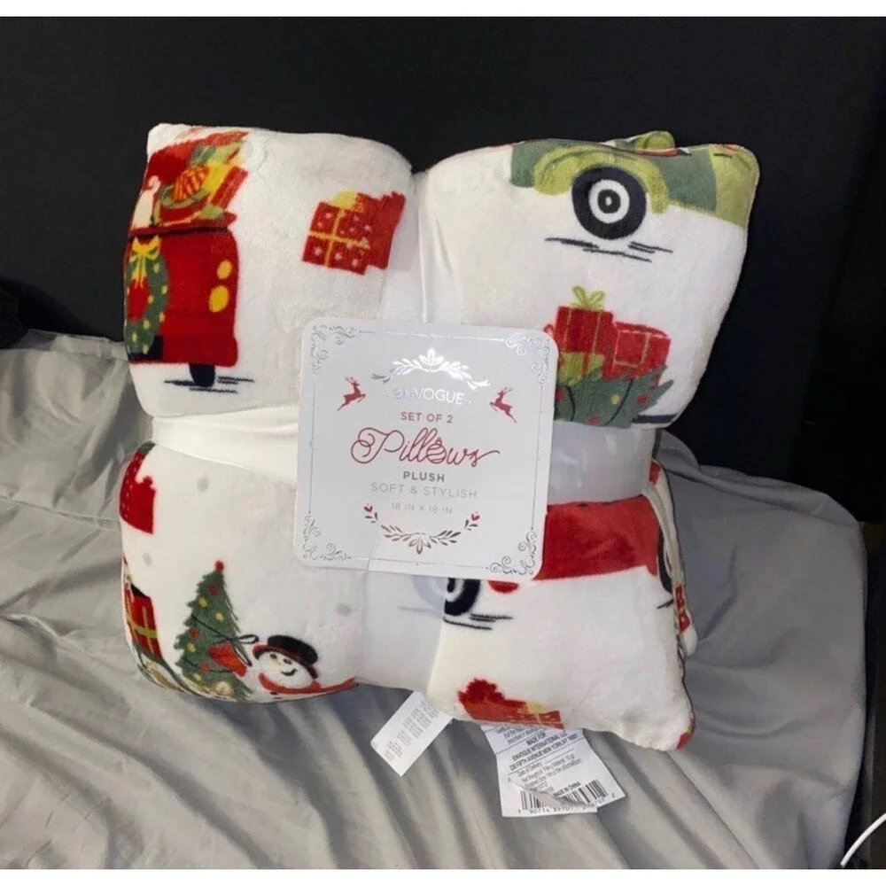 Envogue Holiday Dog Blanket & Pillow Set